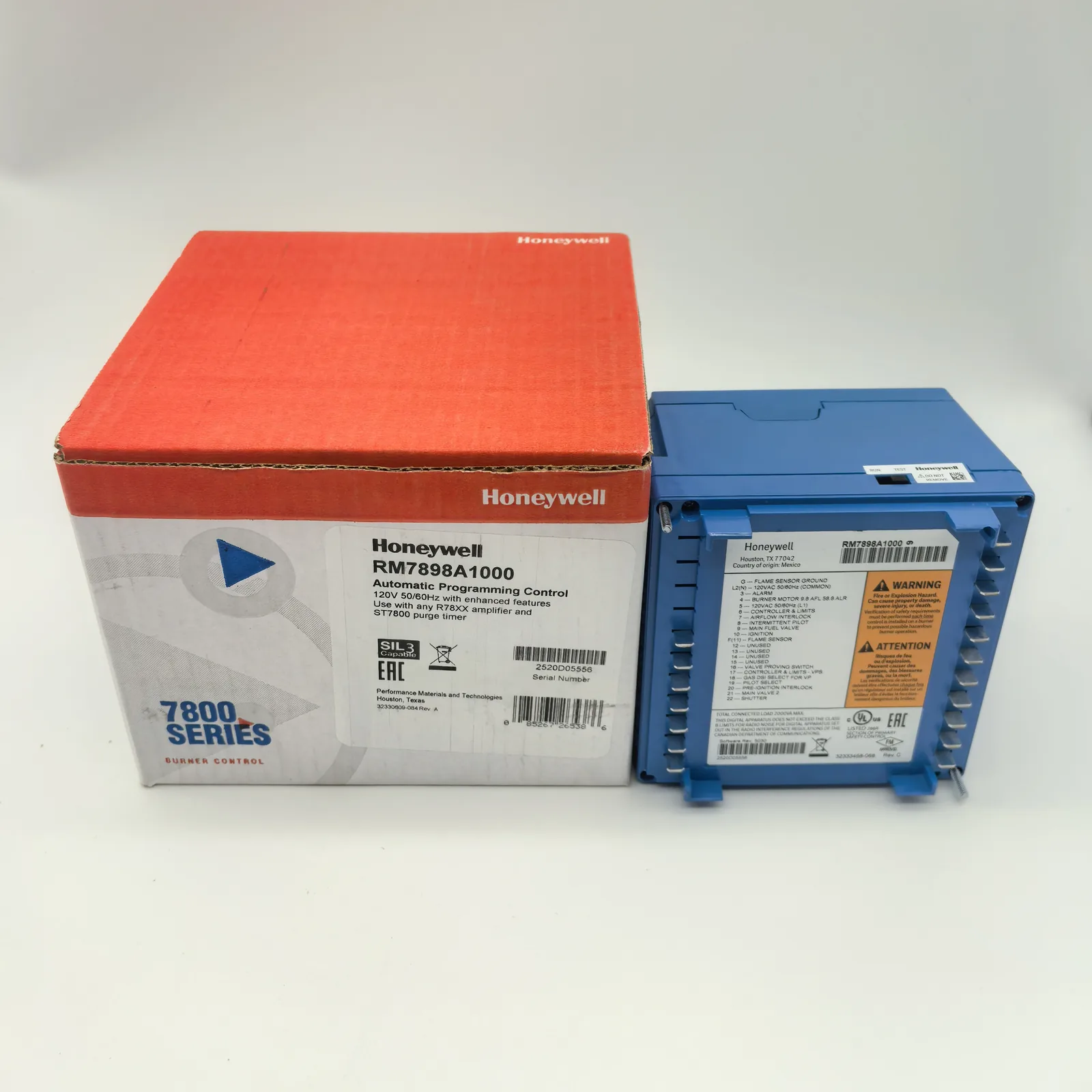 RM7898A1000/U 7800 Series Universal Burner Control Module Honeywell ...
